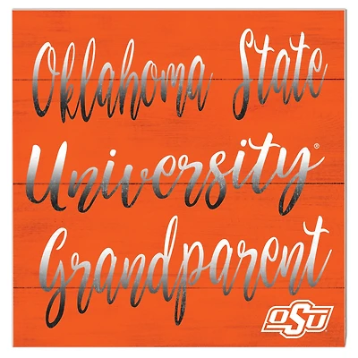Oklahoma State Cowboys 10'' x 10'' Grandparent Plaque