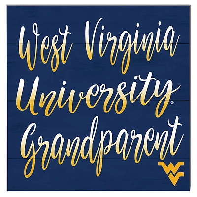 West Virginia Mountaineers 10'' x 10'' Grandparent Plaque