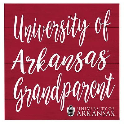 Arkansas Razorbacks 10'' x 10'' Grandparent Plaque