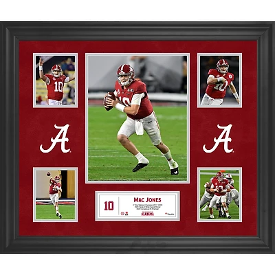 Mac Jones Alabama Crimson Tide Framed 5-Photo Collage