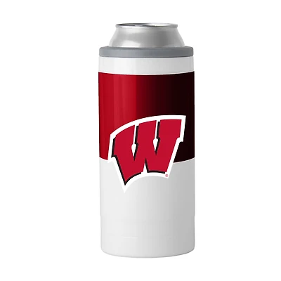 Wisconsin Badgers 12oz. Colorblock Slim Can Cooler