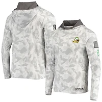 Men's Colosseum Arctic Camo Oregon Ducks OHT Military Appreciation Long Sleeve Hoodie Top