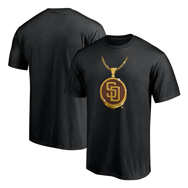 Men's Fanatics Black San Diego Padres Swag Chain T-Shirt