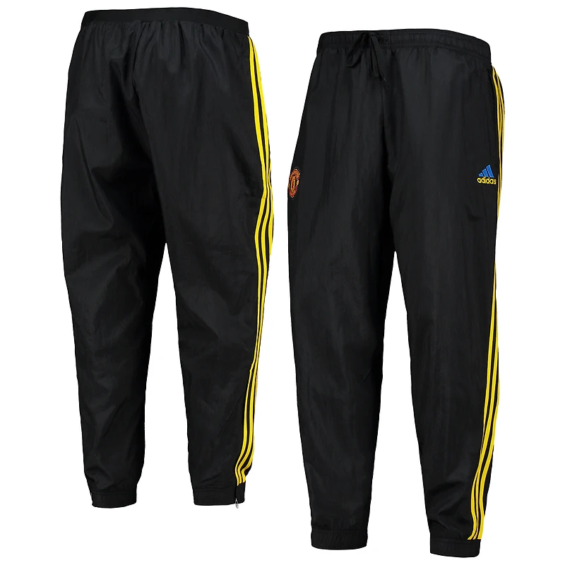 Men's adidas Black Manchester United Icons Woven Pants