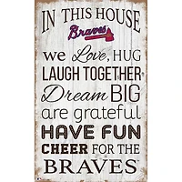 Atlanta Braves 11'' x 19'' Team In This House Sign