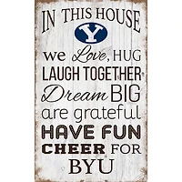 BYU Cougars 11'' x 19'' Team In This House Sign