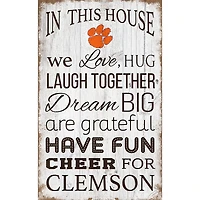 Clemson Tigers 11'' x 19'' Team In This House Sign