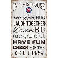 Chicago Cubs 11'' x 19'' Team In This House Sign