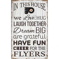 Philadelphia Flyers 11'' x 19'' Team In This House Sign