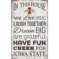 Iowa State Cyclones 11'' x 19'' Team In This House Sign