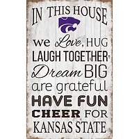 Kansas State Wildcats 11'' x 19'' Team In This House Sign
