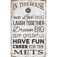 New York Mets 11'' x 19'' Team In This House Sign