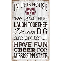 Mississippi State Bulldogs 11'' x 19'' Team In This House Sign