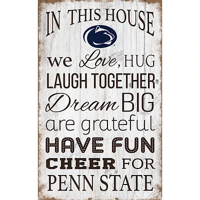 Penn State Nittany Lions 11'' x 19'' Team In This House Sign