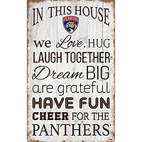 Florida Panthers 11'' x 19'' Team In This House Sign