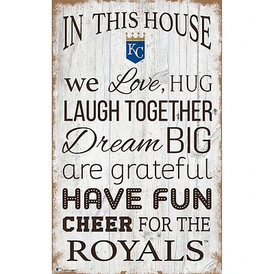 Kansas City Royals 11'' x 19'' Team In This House Sign
