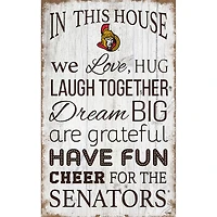 Ottawa Senators 11'' x 19'' Team In This House Sign