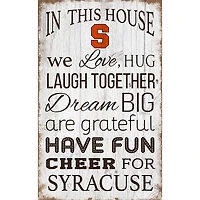 Syracuse Orange 11'' x 19'' Team In This House Sign