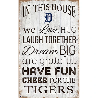 Detroit Tigers 11'' x 19'' Team In This House Sign