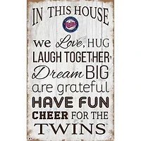 Minnesota Twins 11'' x 19'' Team In This House Sign