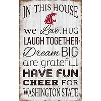 Washington State Cougars 11'' x 19'' Team In This House Sign