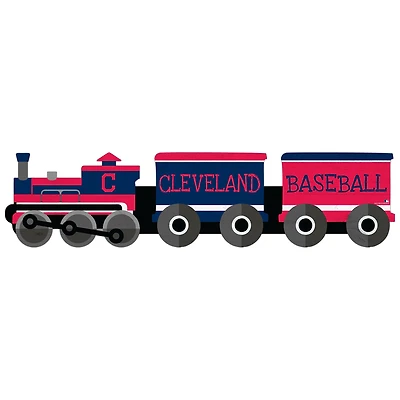 Cleveland Indians 6'' x 24'' Train Cutout Sign