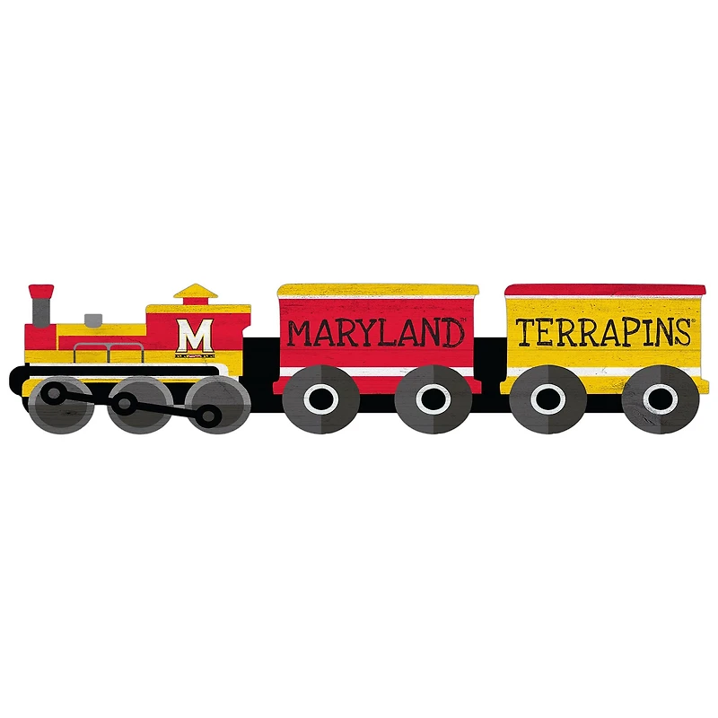 Maryland Terrapins 6'' x 24'' Train Cutout Sign