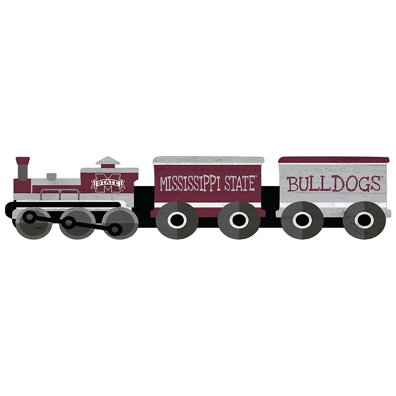 Mississippi State Bulldogs 6'' x 24'' Train Cutout Sign