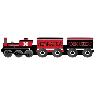 Nebraska Huskers 6'' x 24'' Train Cutout Sign