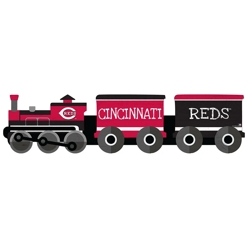 Cincinnati Reds 6'' x 24'' Train Cutout Sign