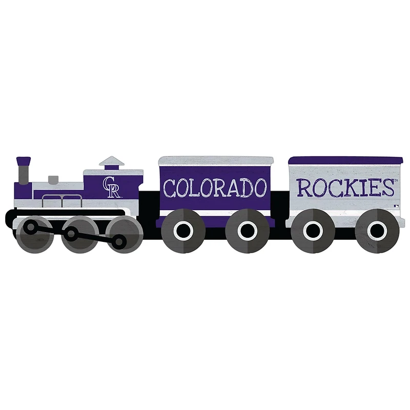 Colorado Rockies 6'' x 24'' Train Cutout Sign