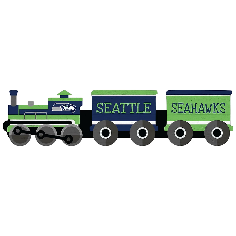 Seattle Seahawks 6'' x 24'' Train Cutout Sign