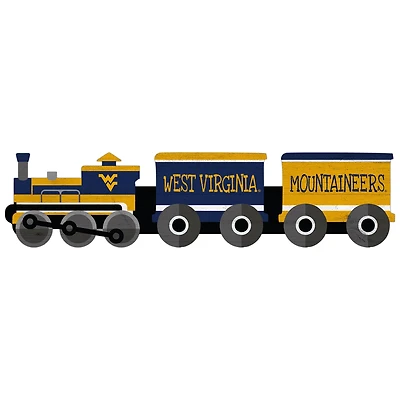 West Virginia Mountaineers 6'' x 24'' Train Cutout Sign