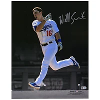 Will Smith Los Angeles Dodgers Autographed 11" x 14" Yell Spotlight Photograph