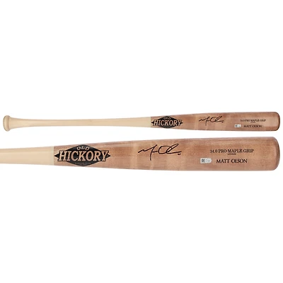 Matt Olson Atlanta Braves Autographed Old Hickory Game Model Bat
