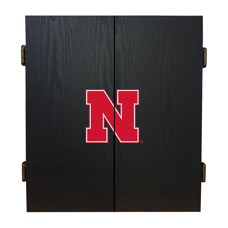 Imperial Nebraska Huskers Fans Choice Dartboard Cabinet