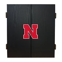 Imperial Nebraska Huskers Fans Choice Dartboard Cabinet