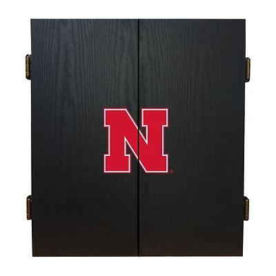 Imperial Nebraska Huskers Fans Choice Dartboard Cabinet