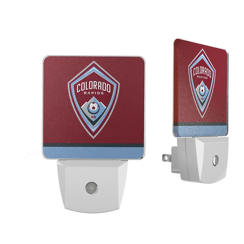 Colorado Rapids Team Stripe Nightlight 2-Pack