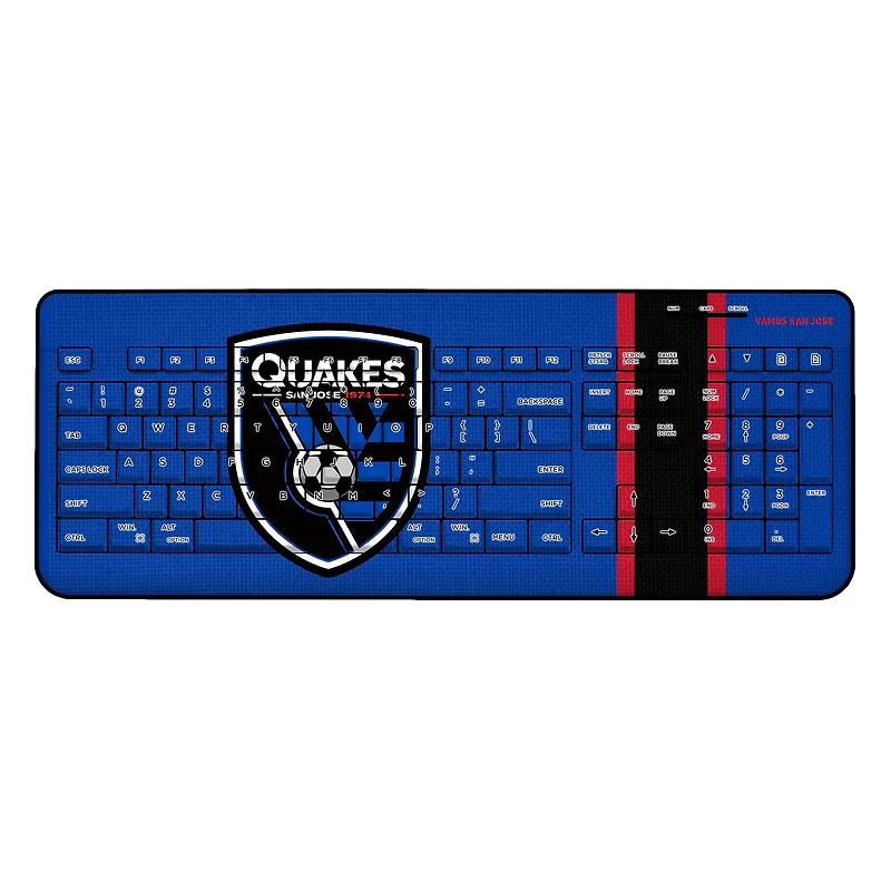 San Jose Earthquakes Team Stripe Wireless Keyboard
