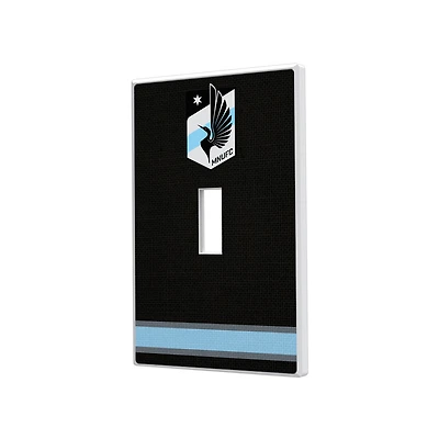 Minnesota United FC Stripe Design Single Toggle Lightswitch Plate