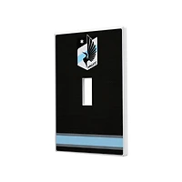 Minnesota United FC Stripe Design Single Toggle Lightswitch Plate