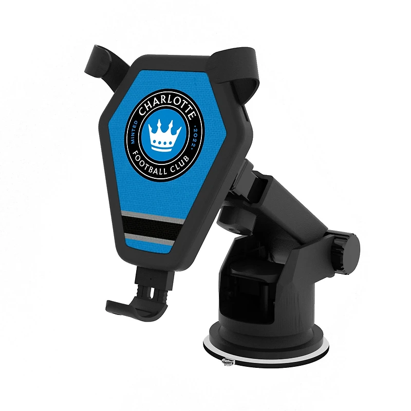 Charlotte FC Stripe Design Wireless Car Charger