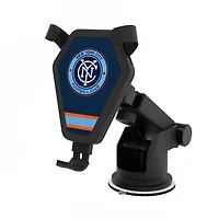 New York City FC Stripe Design Wireless Car Charger