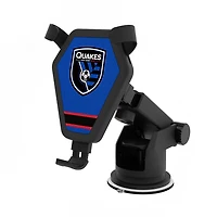 San Jose Earthquakes Stripe Design Wireless Car Charger