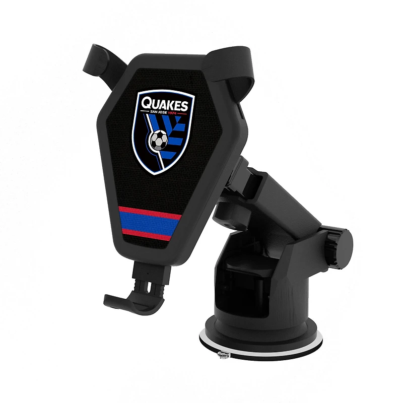 San Jose Earthquakes Logo Stripe Design Wireless Car Charger
