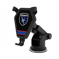 San Jose Earthquakes Logo Stripe Design Wireless Car Charger