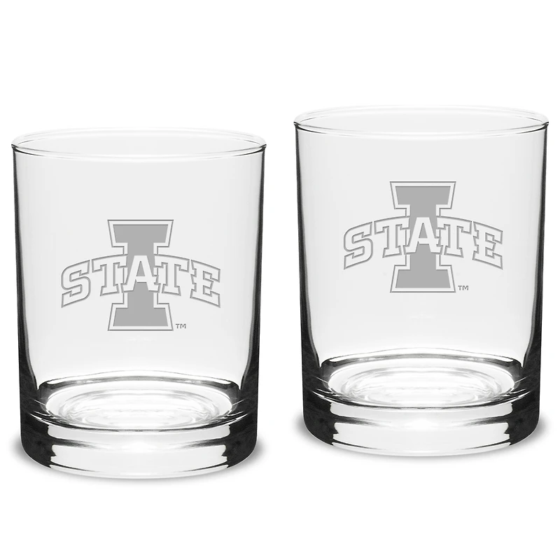 Iowa State Cyclones 2-Piece 14oz. Classic Double Old-Fashioned Glass Set
