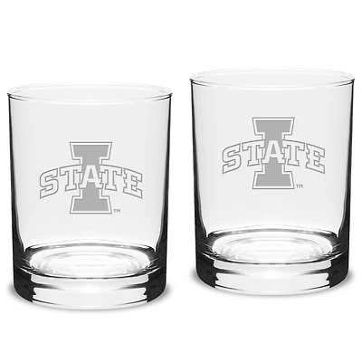 Iowa State Cyclones 2-Piece 14oz. Classic Double Old-Fashioned Glass Set