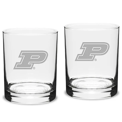 Purdue Boilermakers 2-Piece 14oz. Classic Double Old-Fashioned Glass Set